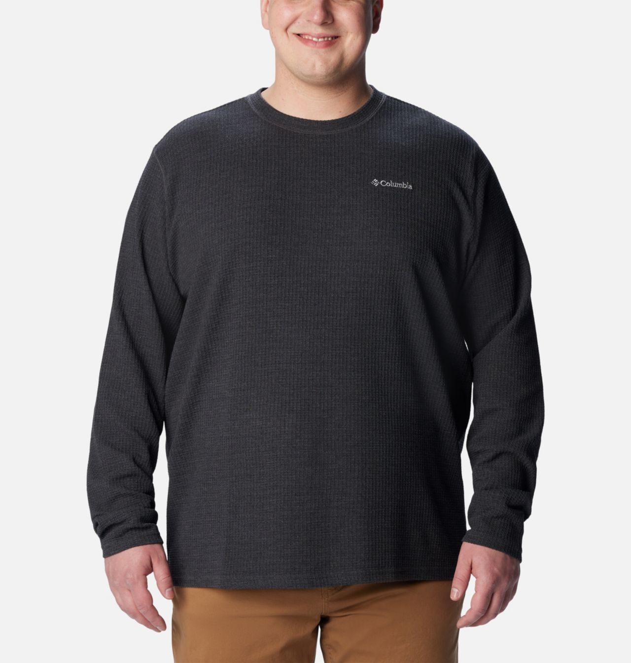 Men's Pine Peak™ II Waffle Long Sleeve Crew - Big 1