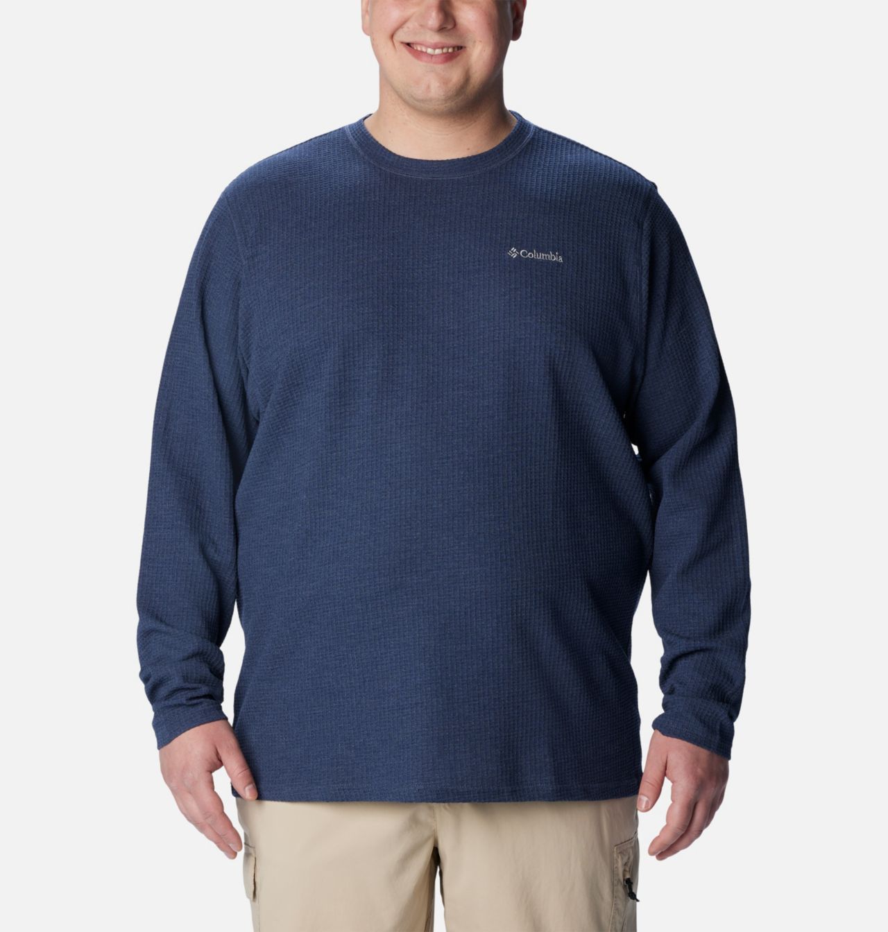Men's Pine Peak™ II Waffle Long Sleeve Crew - Big 1