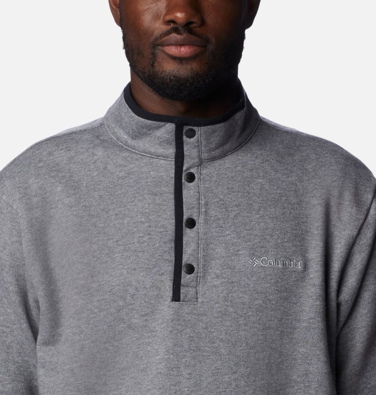 Haut à boutons-pression Hart Mountain Homme, Color: Charcoal Heather, image 4