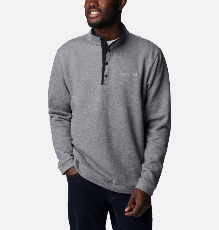Haut à boutons-pression Hart Mountain Homme, Color: Charcoal Heather, image 5