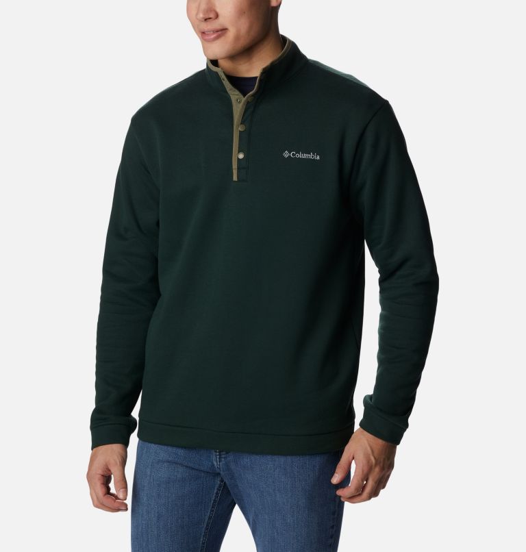 Thumbnail: Men's Hart Mountain Half Snap Shirt, Color: Spruce, image 5