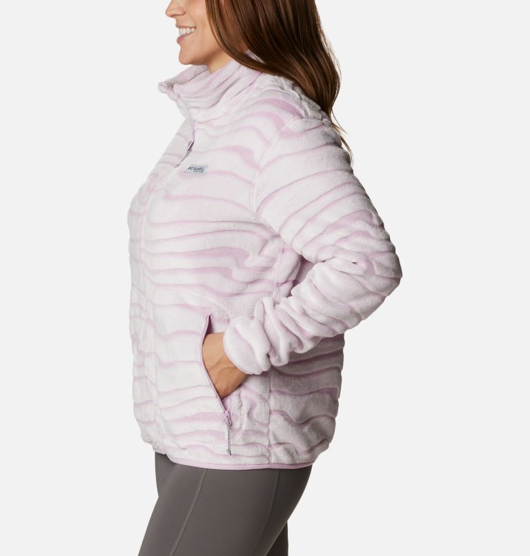 Women's PFG Slack Water Reversible Fleece, Color: Aura, image 3