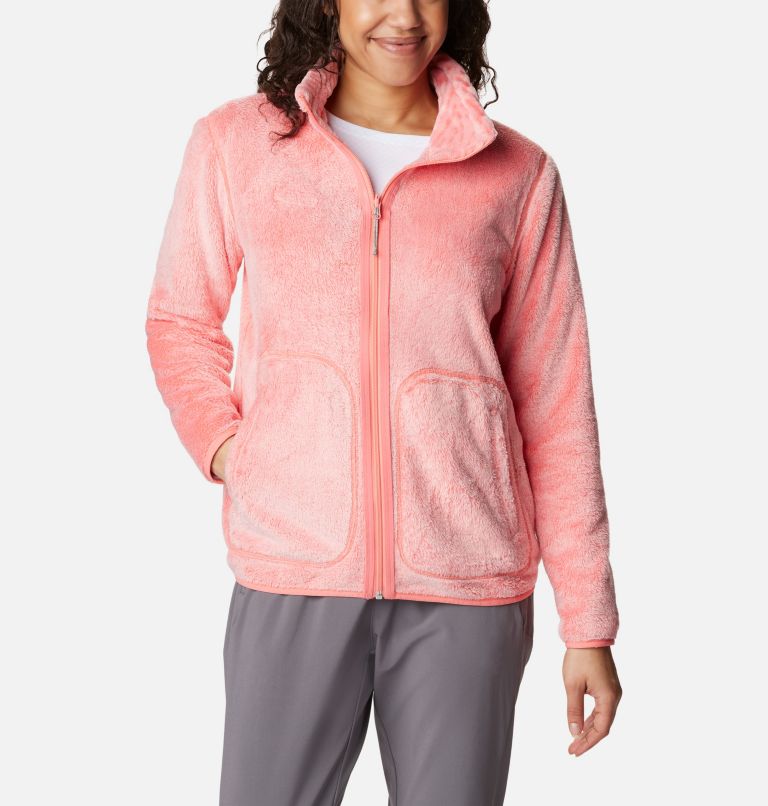 Womens pink 2025 fleece jacket