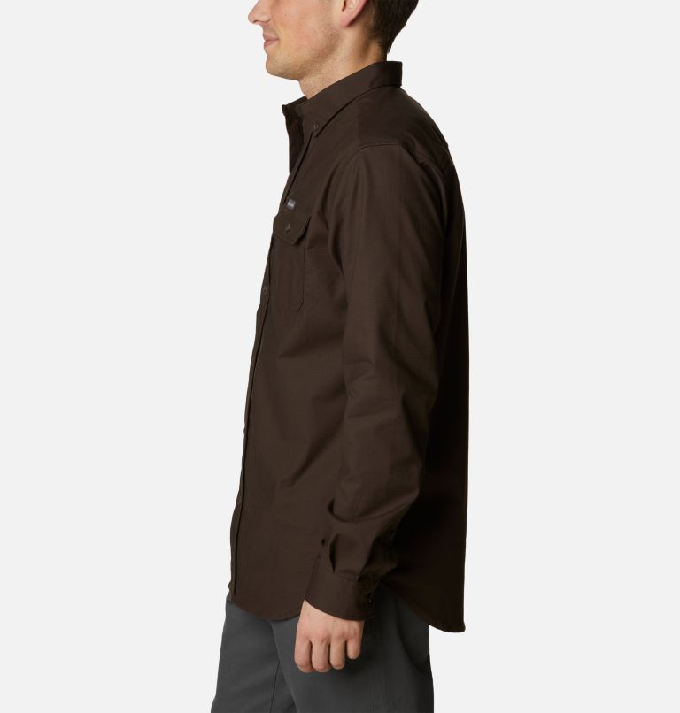 Chemise tissée à manches longues en tissu antidéchirure Rapid Rivers Homme, Color: Cordovan, image 3