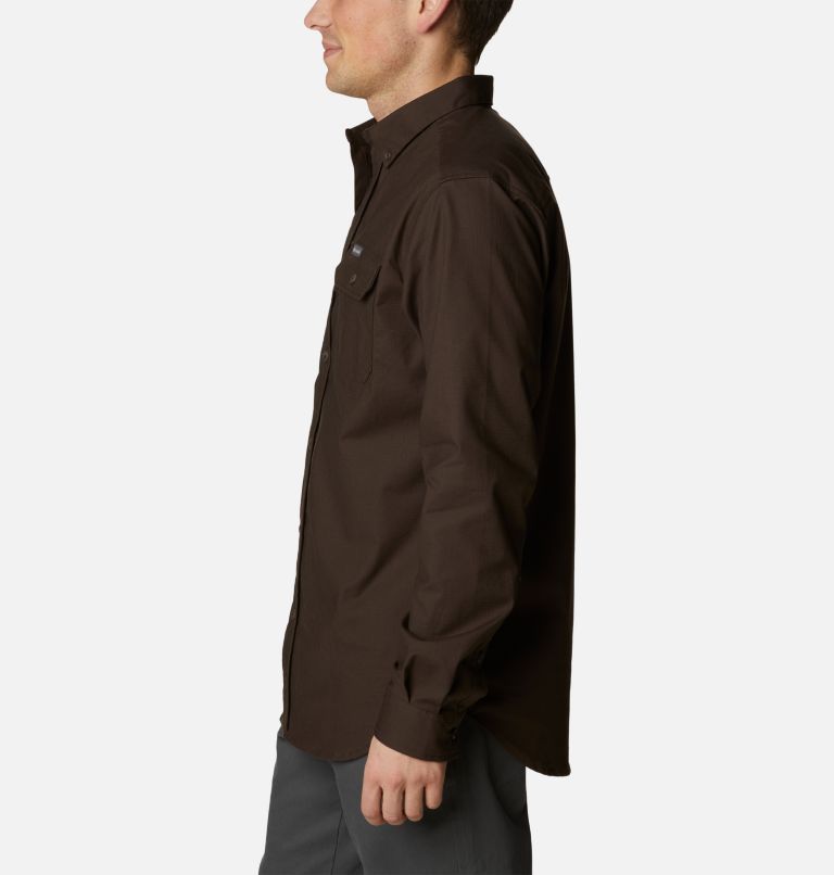 Men's Rapid Rivers Ripstop Woven Long Sleeve Shirt, Color: Cordovan, image 3