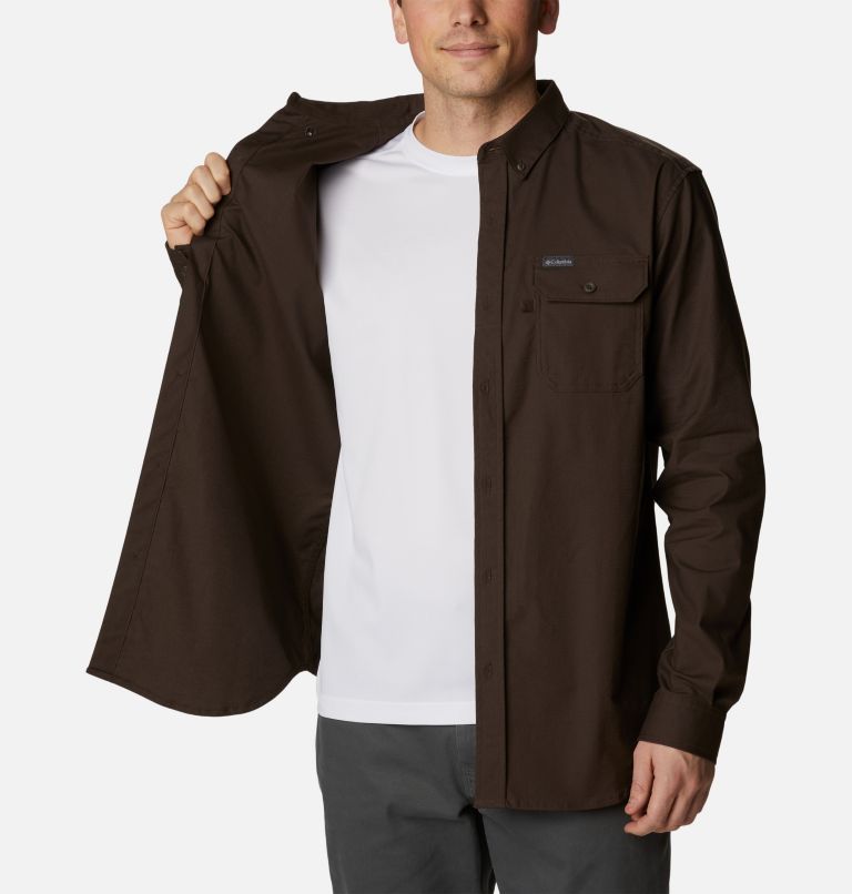 Chemise tissée à manches longues en tissu antidéchirure Rapid Rivers Homme, Color: Cordovan, image 5
