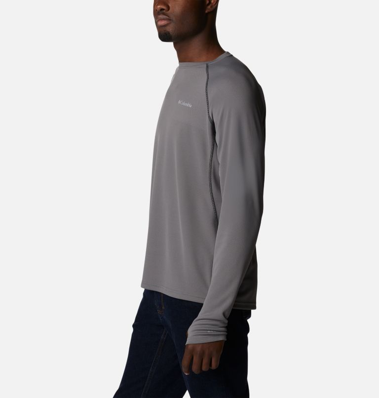 Men's Narrows Pointe Long Sleeve Shirt, Color: City Grey, Black, image 3