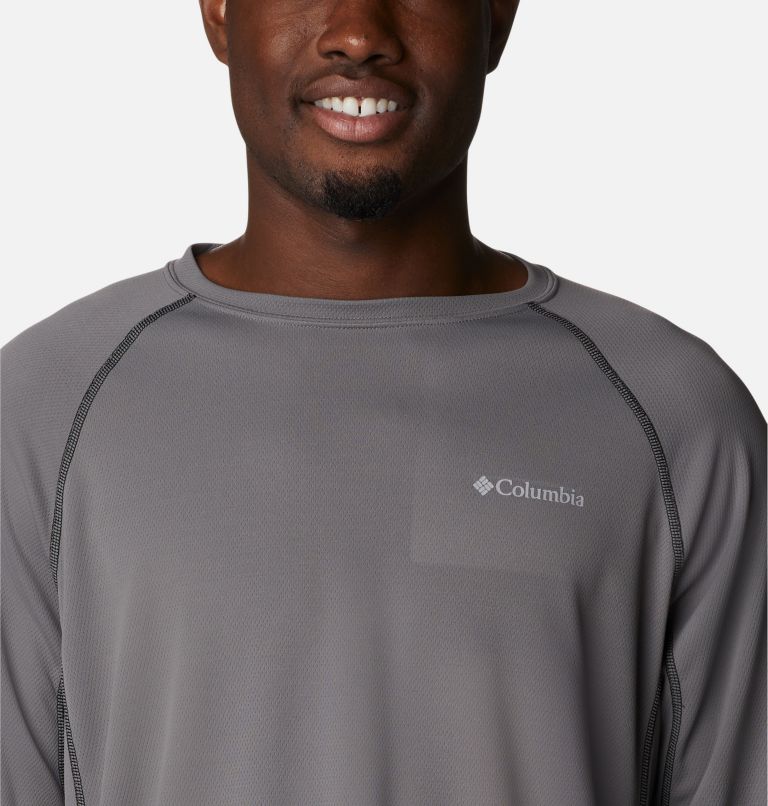 Men's Narrows Pointe Long Sleeve Shirt, Color: City Grey, Black, image 4