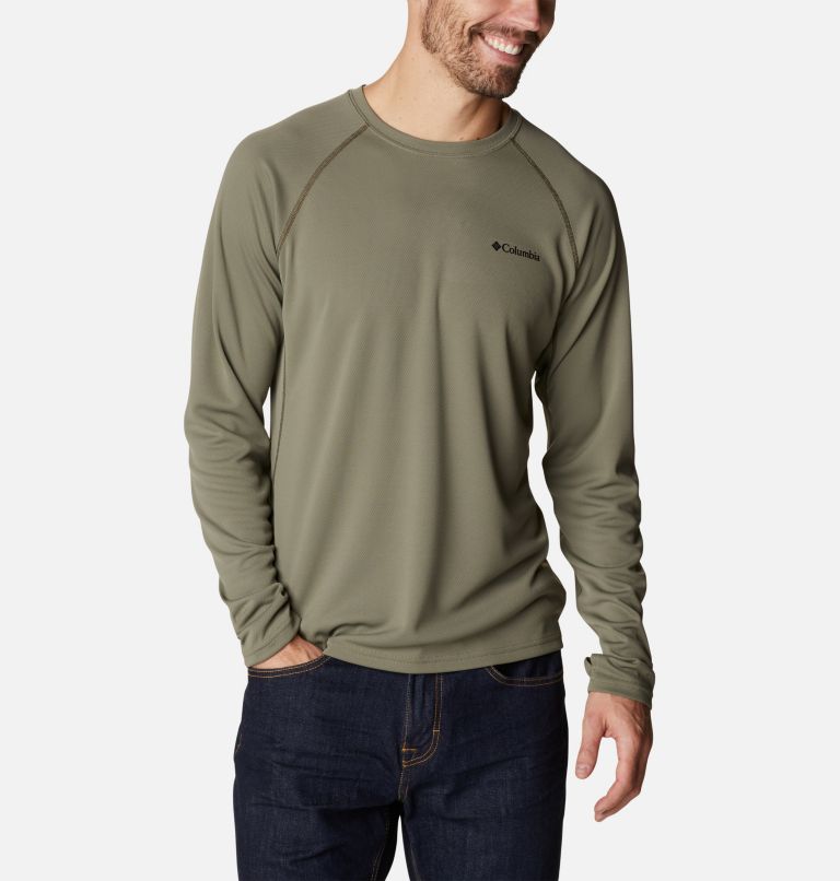 Men's Narrows Pointe Long Sleeve Shirt, Color: Stone Green, Olive Green, image 5