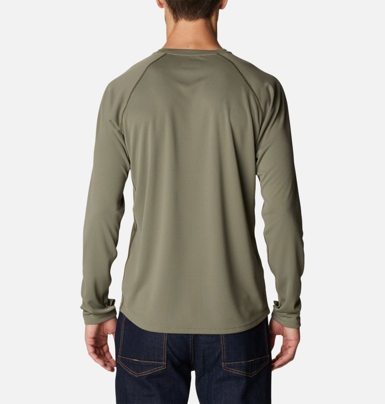 Men's Narrows Pointe Long Sleeve Shirt, Color: Stone Green, Olive Green, image 2