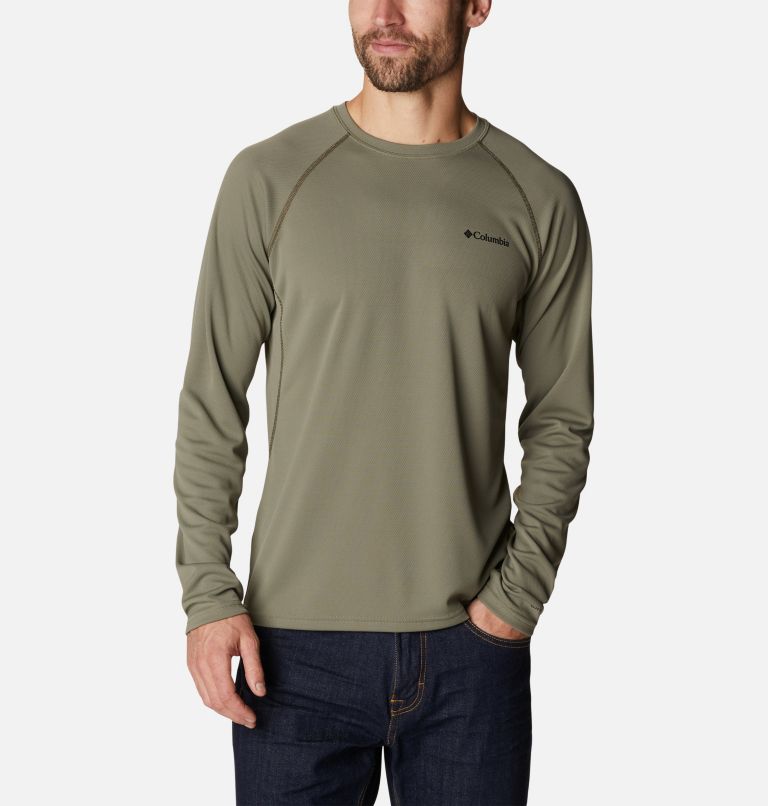 Men's Narrows Pointe Long Sleeve Shirt, Color: Stone Green, Olive Green, image 1