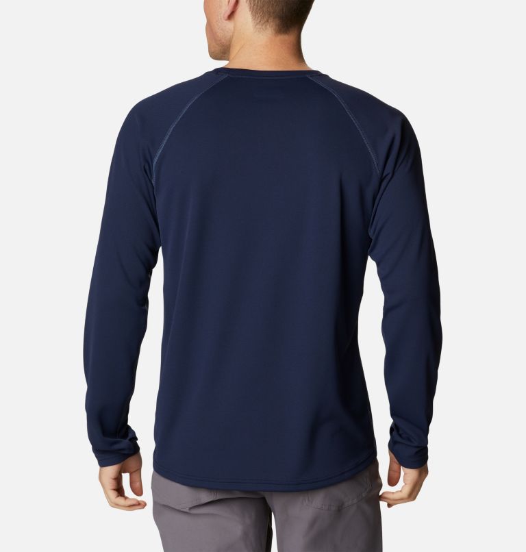 Thumbnail: Men's Narrows Pointe Long Sleeve Shirt, Color: Collegiate Navy, Dark Mountain, image 2