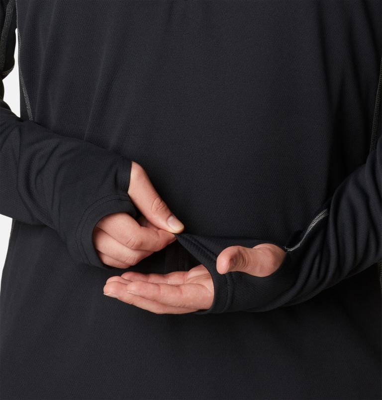 Men's Narrows Pointe Half Zip Shirt, Color: Black, City Grey, image 5
