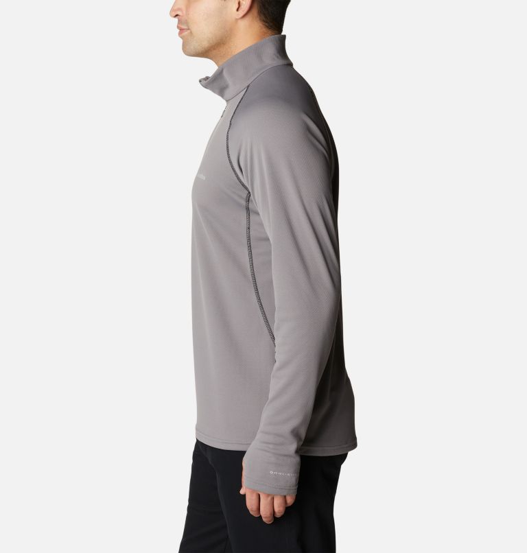 Thumbnail: Men's Narrows Pointe Half Zip Shirt, Color: City Grey, Black, image 3