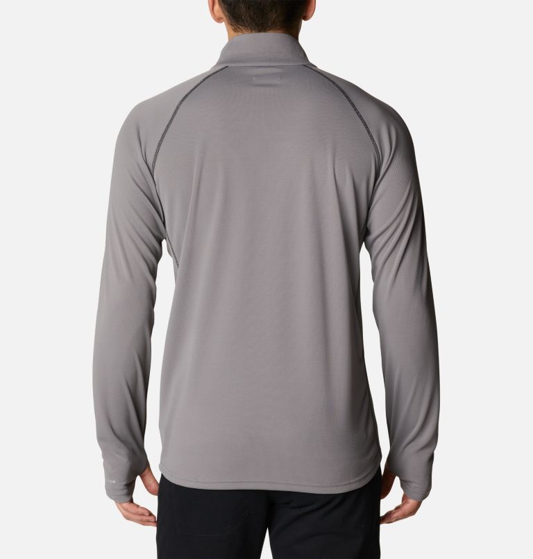 Men's Narrows Pointe Half Zip Shirt, Color: City Grey, Black, image 2