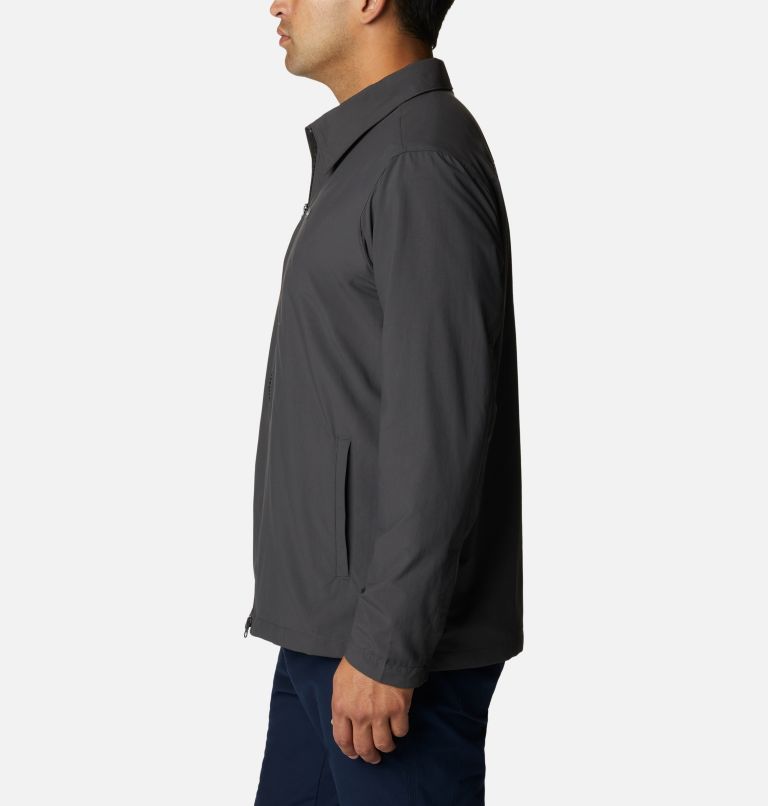 Thumbnail: Men's Outdoor Elements II Shirt Jacket, Color: Shark, Black Balanced Tartan, image 3
