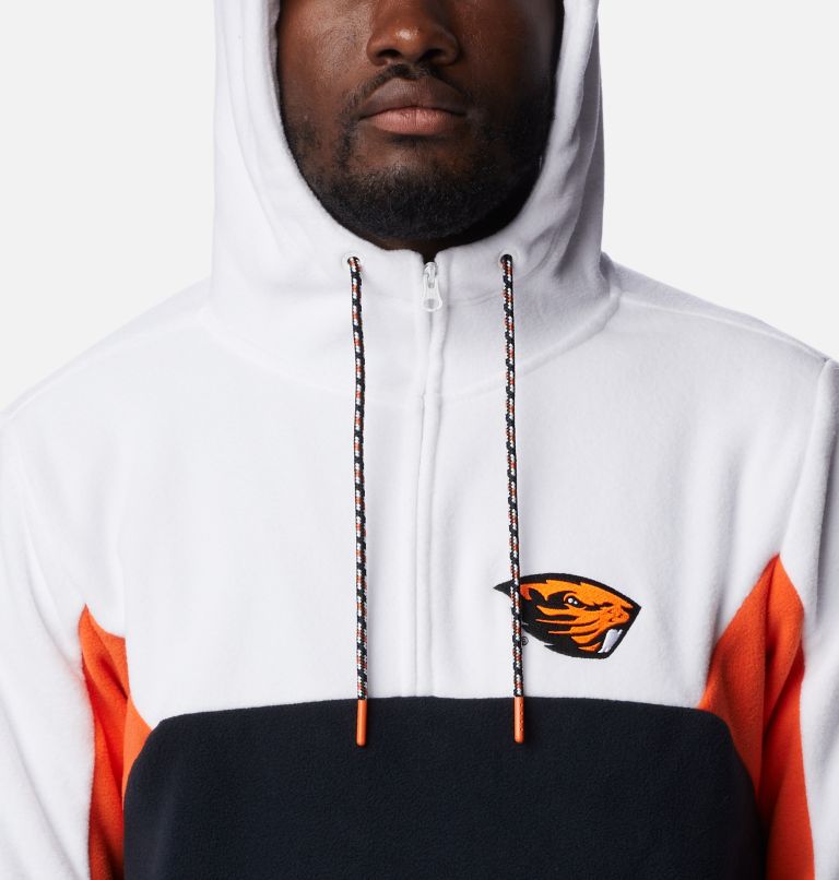 White and orange online hoodie