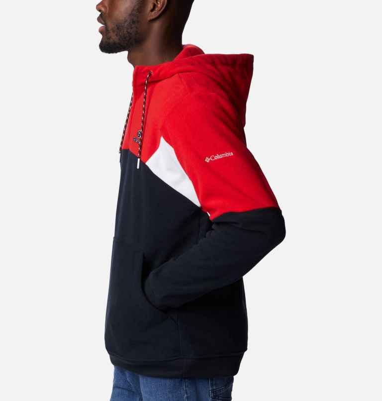 Sweatshirt Columbia Lodge II Fleece Hoodie red/black