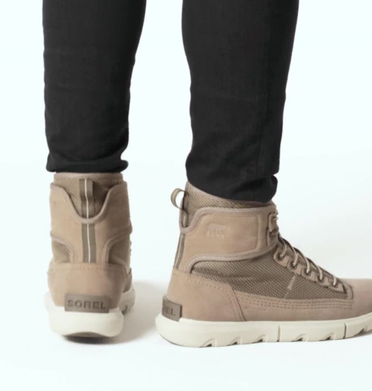 Men's Sorel Explorer Mission Sneaker, Color: Wet Sand, Light Clay