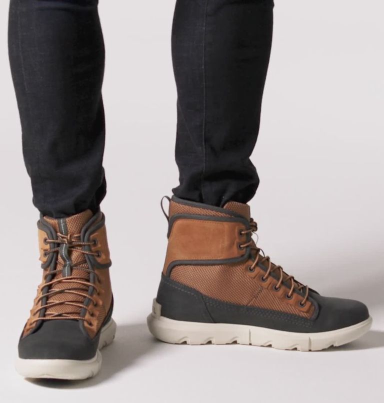 Men's Sorel Explorer Mission Sneaker, Color: Tawny Buff, Jet