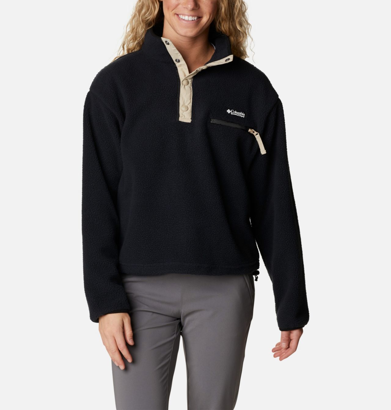 Women's Helvetia™ Cropped Half Snap Fleece Pullover 1
