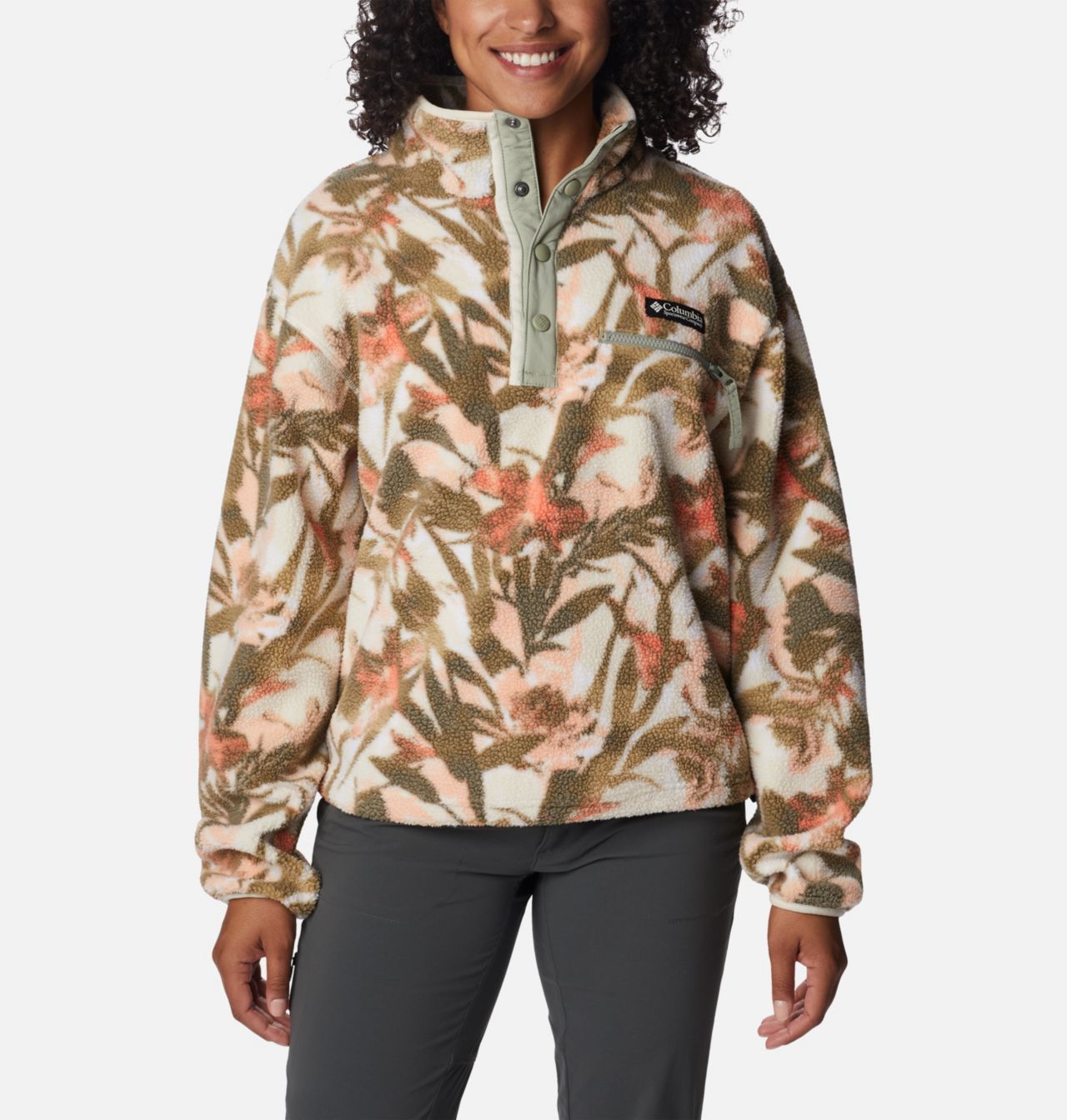 Women's Helvetia™ Cropped Half Snap Fleece Pullover 1