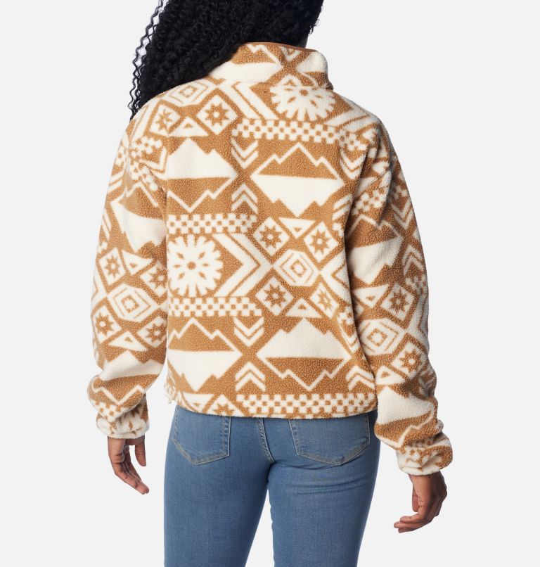Helvetia Cropped Half Snap | 195 | S, Color: Chalk Checkered Peaks, image 2