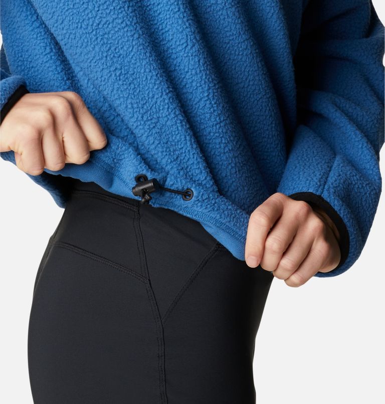 Thumbnail: Women's Helvetia Cropped Half Snap Fleece Pullover, Color: Impulse Blue, image 5
