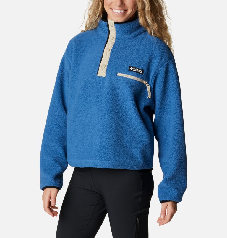 Cropped half zip outlet fleece