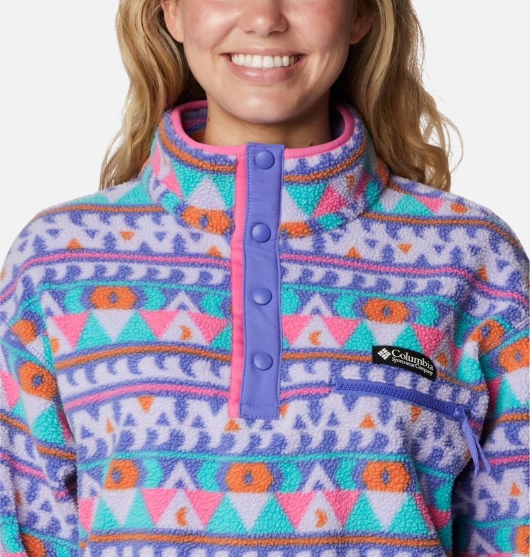 Helvetia Cropped Half Snap | 546 | S, Color: Purple Lotus, Camp Blanket, image 4