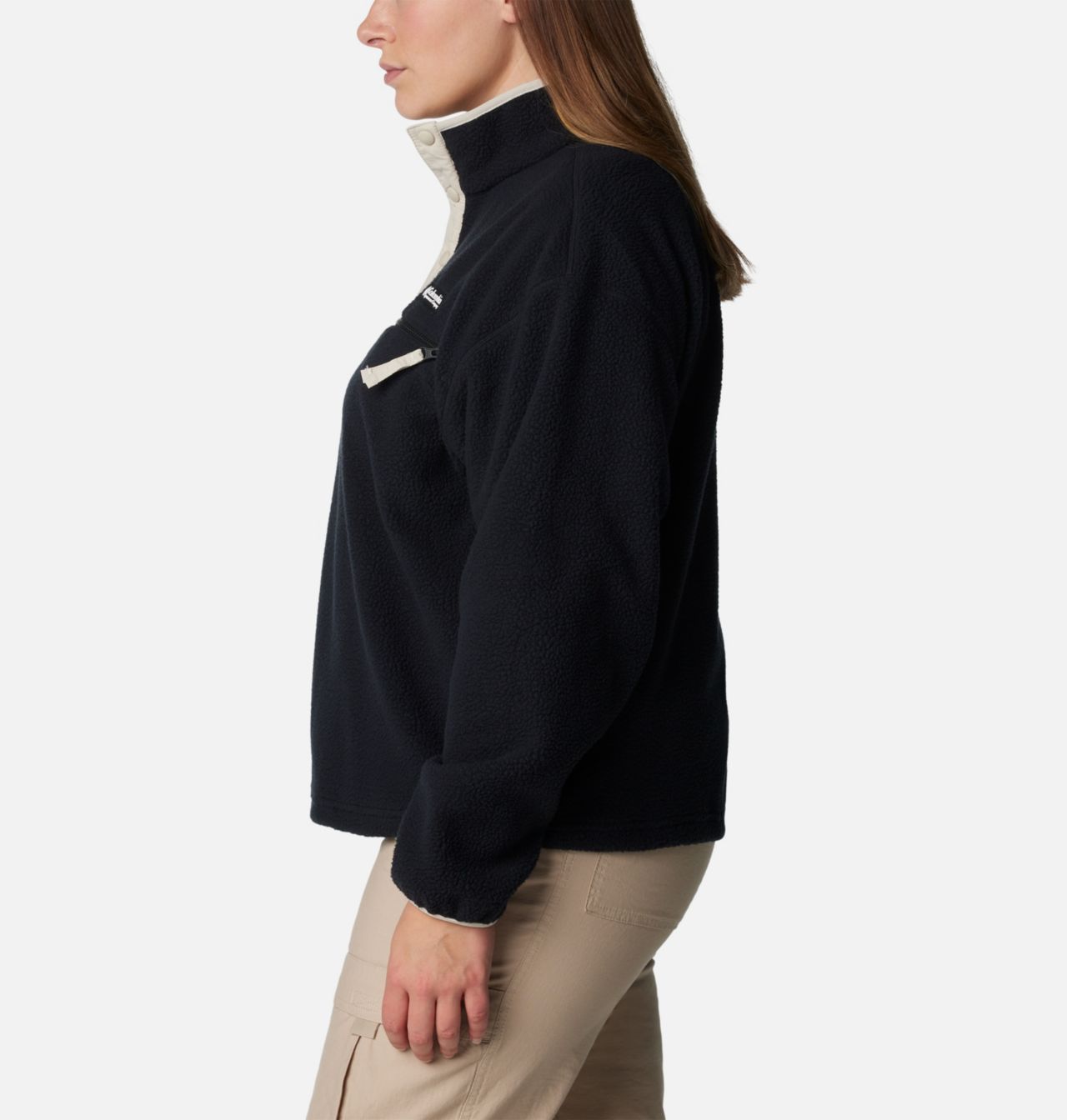 Women's Helvetia™ Cropped Half Snap Fleece Pullover - Plus Size 3