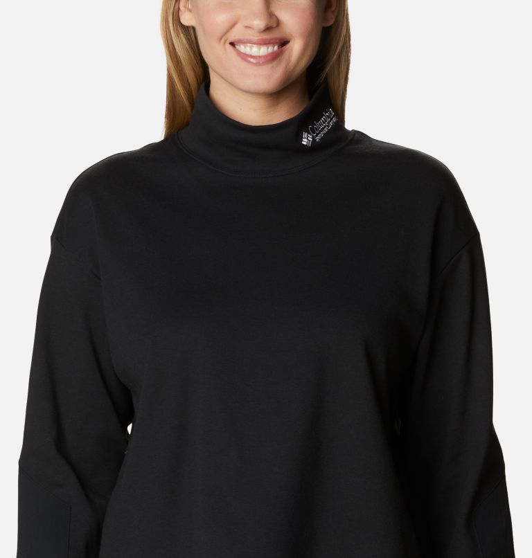 Thumbnail: Women's Ballistic Ridge High Neck Long Sleeve T-Shirt, Color: Black, image 4