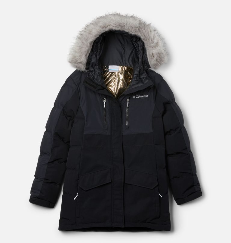 Girls' Marquam Peak Fusion II Parka, Color: Black, image 1