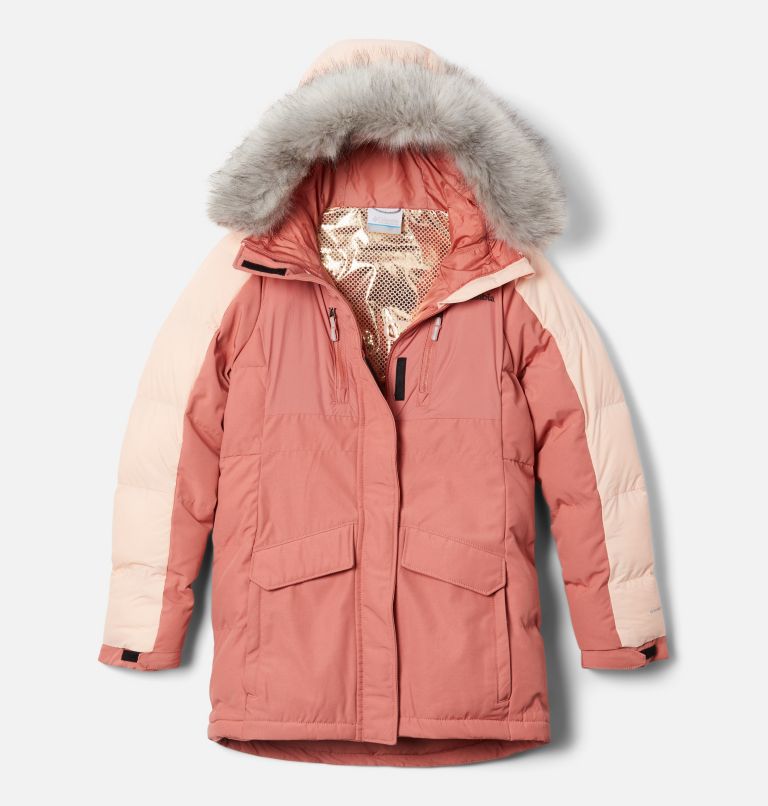 Parka Marquam Peak Fusion II Fille, Color: Dark Coral, Peach Blossom, image 1