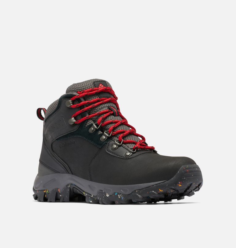 Men's Newton Ridge Plus Omni-Heat Boot, Color: Black, Mountain Red, image 2