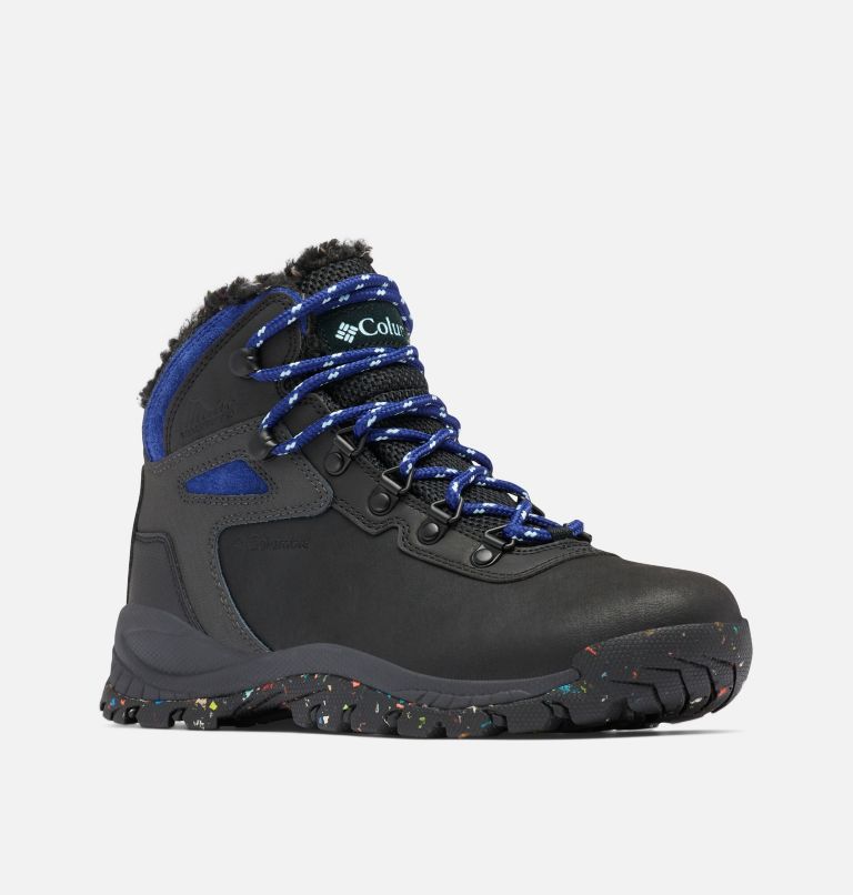 Thumbnail: Women's Newton Ridge Plus Omni-Heat Boot, Color: Black, Dark Sapphire, image 2