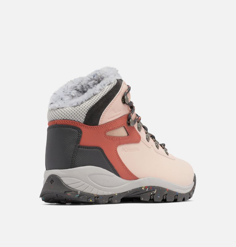 Women's Newton Ridge Plus Omni Heat Hiking Boot, Color: Peach Blossom, Dark Grey, image 9