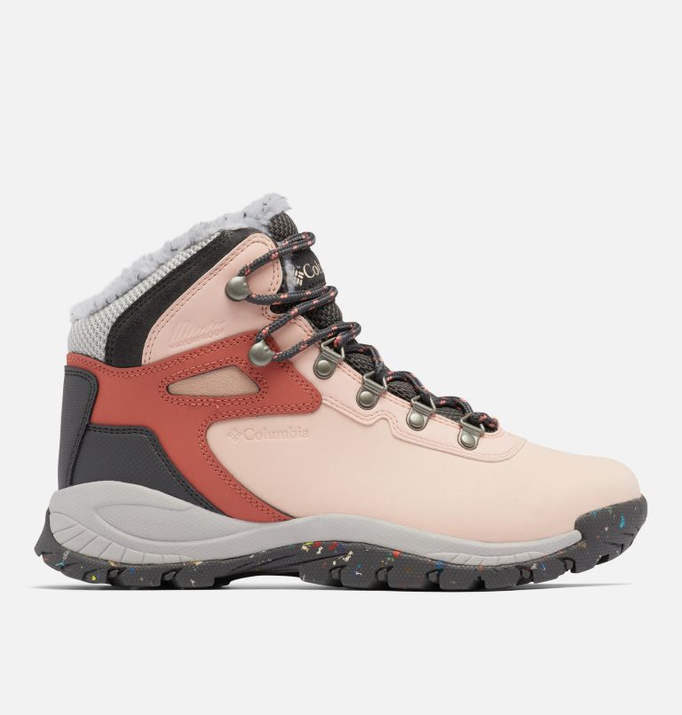 Women's Newton Ridge Plus Omni Heat Hiking Boot, Color: Peach Blossom, Dark Grey, image 1