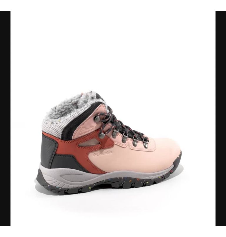 Women's Newton Ridge Plus Omni-Heat Boot, Color: Peach Blossom, Dark Grey
