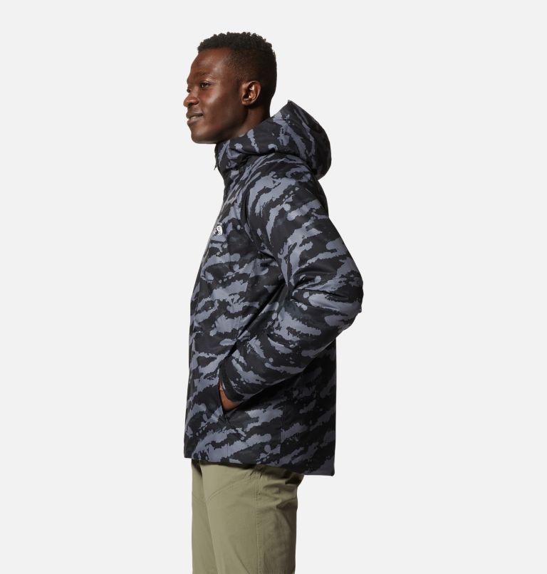 Manteau isolé Stretch Ozonic Homme, Color: Black Paintstrokes Print, image 3