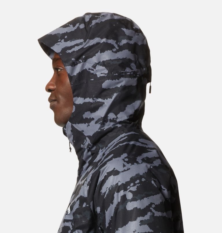 Manteau isolé Stretch Ozonic Homme, Color: Black Paintstrokes Print, image 5