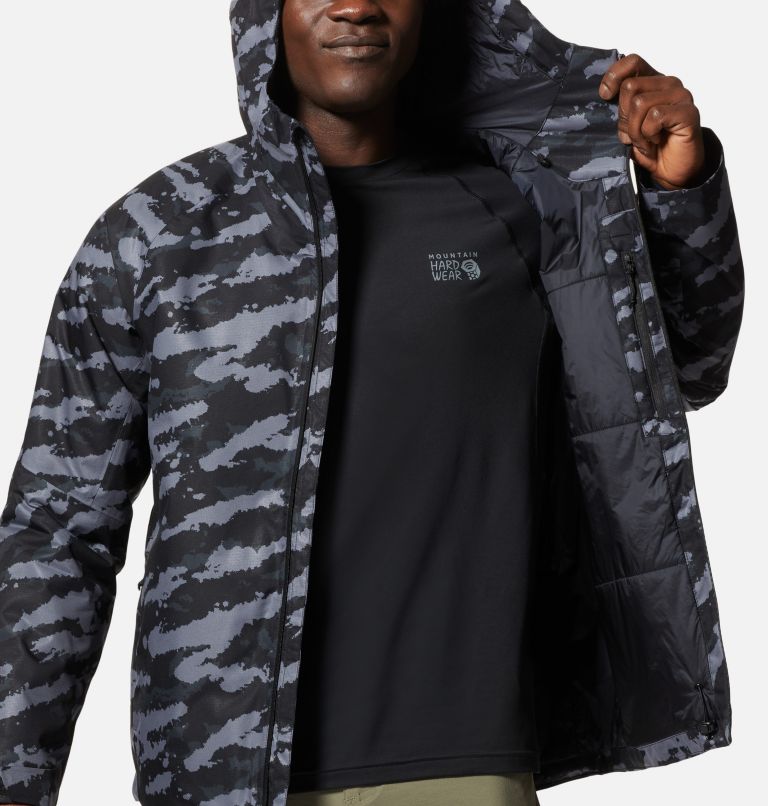 Thumbnail: Stretch Ozonic Insulated Jacket | 090 | XXL, Color: Black Paintstrokes Print, image 10
