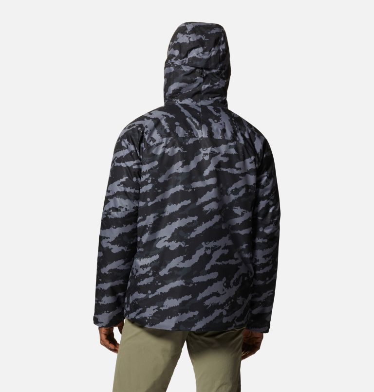 Stretch Ozonic Insulated Jacket | 090 | M, Color: Black Paintstrokes Print, image 2