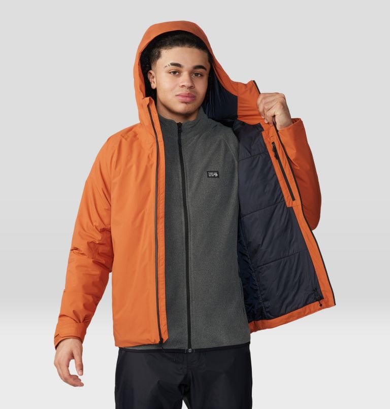 Men's Stretch Ozonic Insulated Jacket, Color: Raw Carnelian, image 9