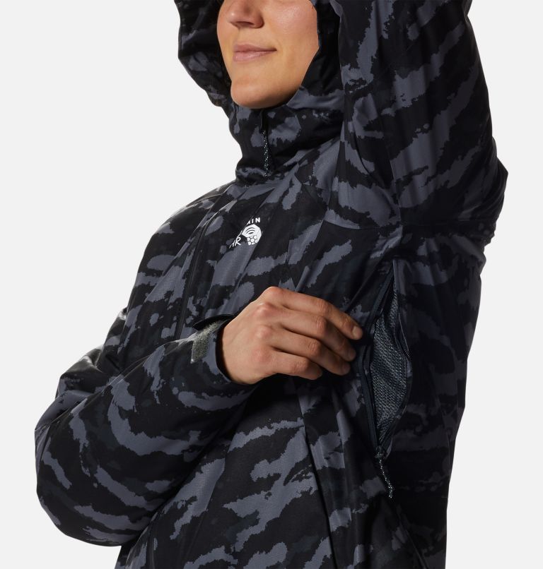 Thumbnail: Stretch Ozonic Insulated Jacket | 090 | XS, Color: Black Paintstrokes Print, image 8