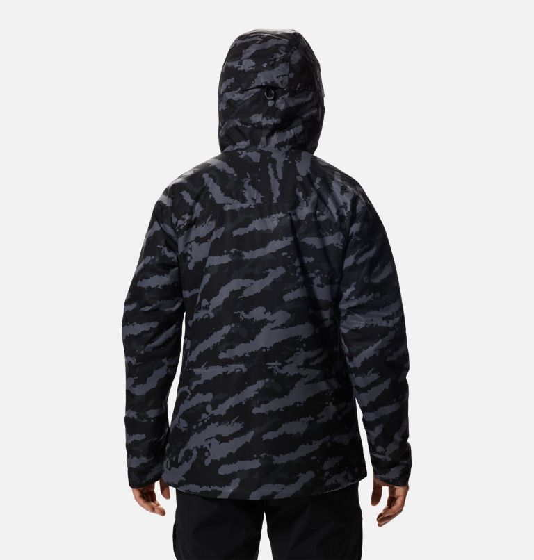 Thumbnail: Stretch Ozonic Insulated Jacket | 090 | L, Color: Black Paintstrokes Print, image 2