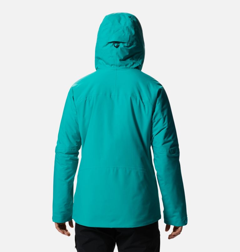 Thumbnail: Manteau isolé Stretch Ozonic Femme, Color: Synth Green, image 2