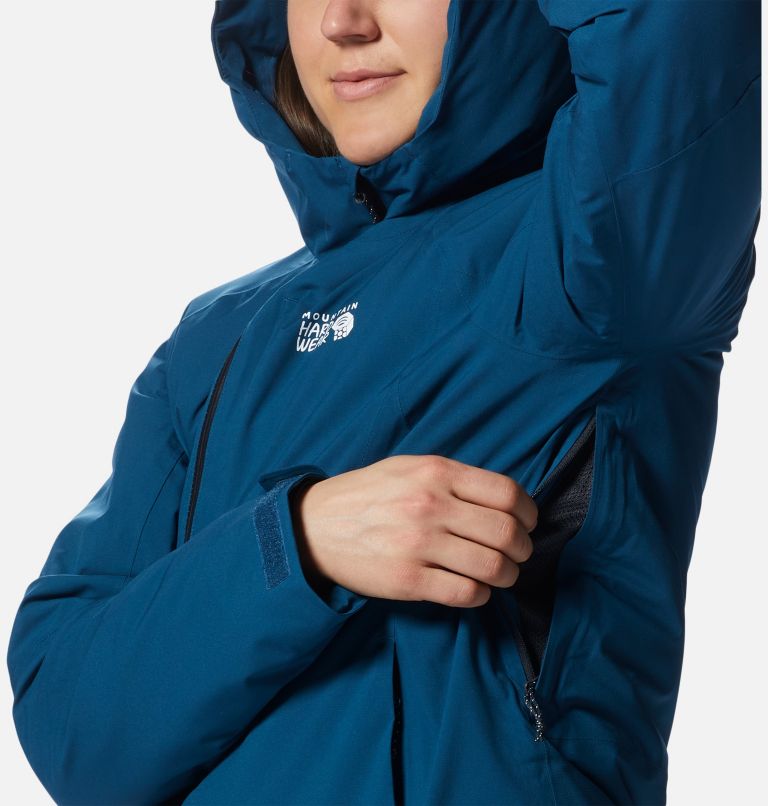 Women's Stretch Ozonic Insulated Jacket, Color: Dark Caspian, image 7