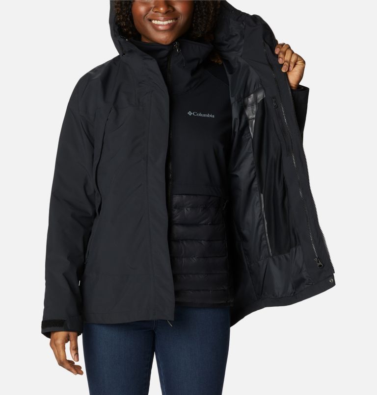 Thumbnail: Women's Canyon Meadows 3-in-1 Waterproof Walking Jacket, Color: Black, image 6