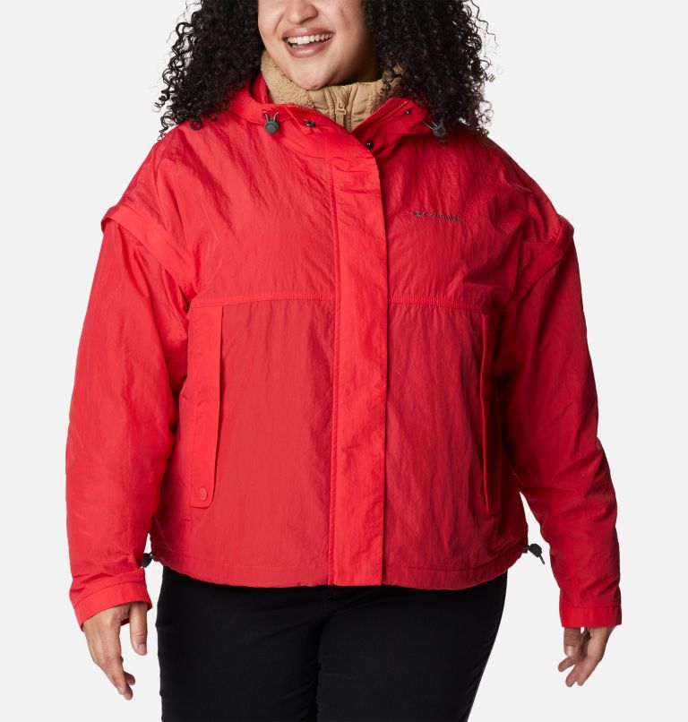 Thumbnail: Women's Laurelwoods Interchange Jacket - Plus Size, Color: Red Lily, image 1